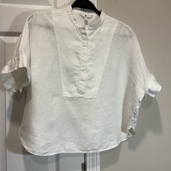 BR ( banana republic ) White 100% Linen Women's Top - Picture 1 of 7